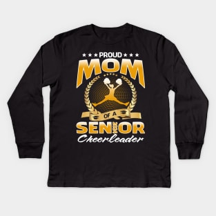 Proud Mom Of A 2024 Senior Cheerleader Kids Long Sleeve T-Shirt
